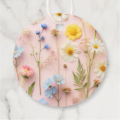 Kleurrijke Wildflower Wild Een Verjaardag Dank u Bedankjes Labels (Achterkant)