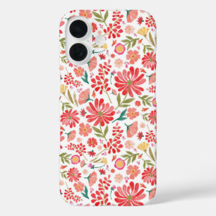 Kleurrijke Wildflower Zomer Bloemen Hoesje-Mate iP iPhone 16 Hoesje