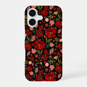 Kleurrijke Wildflower Zomer Bloemen Hoesje-Mate iP iPhone 16 Hoesje