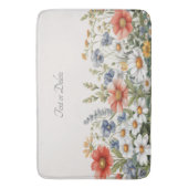 Kleurrijke Wildflowers Badmat (Voorkant Verticaal)