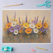 Kleurrijke Wildflowers Bold Fine Art Decoupage Tissuepapier (Craft)