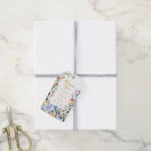 Kleurrijke Wildflowers Elegant Boho Garden Wedding Cadeaulabel (Met Touw)