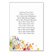 Kleurrijke Wildflowers Elegant Wedding Kaart (Achterkant)