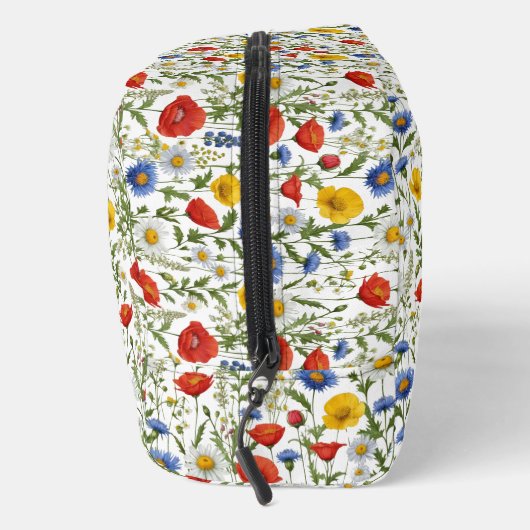 Kleurrijke Wildflowers Floral Botanical Monogramme Toilettasje (Rechts)