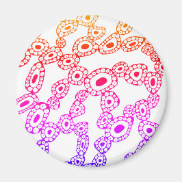 Kleurrijke Willekeurige Abstract Cirkel Blob Vorm Magneet
