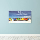 Kleurrijke winkels | Muizenberg, Zuid-Afrika Canvas Afdruk (Insitu (Houten vloer))