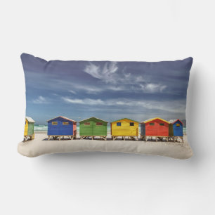 Kleurrijke winkels Muizenberg, Zuid-Afrika Kussen