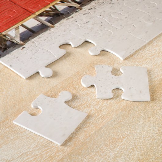 Kleurrijke winkels | Muizenberg, Zuid-Afrika Legpuzzel (Zijkant)