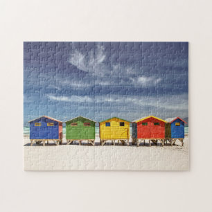 Kleurrijke winkels   Muizenberg, Zuid-Afrika Legpuzzel