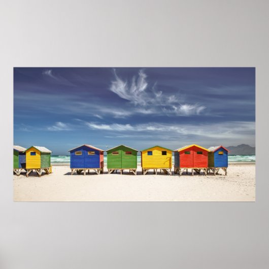 Kleurrijke winkels | Muizenberg, Zuid-Afrika Poster (Voorkant)