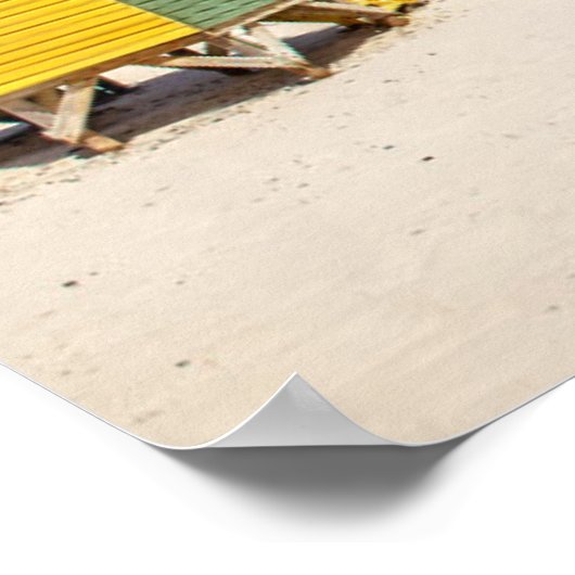 Kleurrijke winkels | Muizenberg, Zuid-Afrika Poster (Hoek)