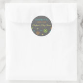 Kleurrijke Winter Baby shower Favor Stickers (Tas)