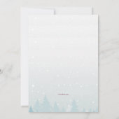 Kleurrijke Winter Landschap Bewegende Aankondiging (Achterkant)