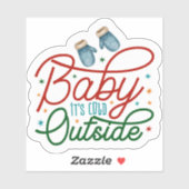 Kleurrijke Winter Mittens Holiday Sticker (Vel)