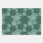 Kleurrijke Winter Snowflake Collectie Inpakpapier Vel (Voorkant 2)