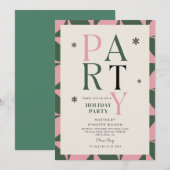 Kleurrijke Winter Vrolijk Kerstfeest Kaart (Voorkant / Achterkant)