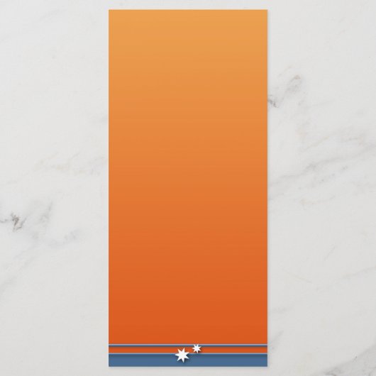 Kleurrijke Winter Wonderland Kerstmenu Menu (Achterkant)
