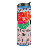 Kleurrijke Wiskunde leraren Thermosbeker (Gedraaid links)