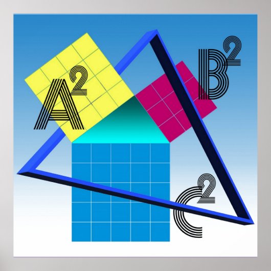 Kleurrijke Wiskunde Poster (Voorkant)