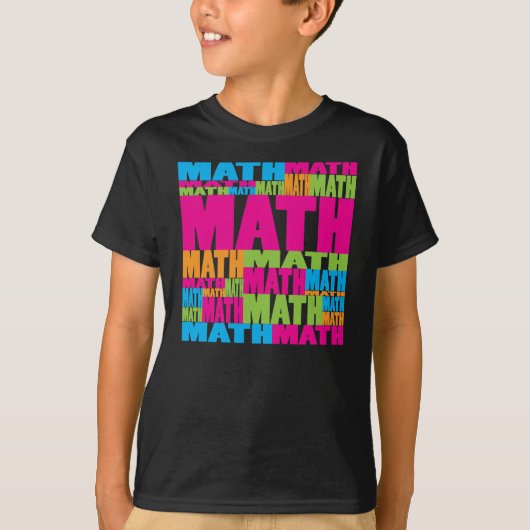 Kleurrijke Wiskunde T-shirt (Voorkant)