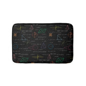 Kleurrijke wiskundige vergelijkingen Wiskunden Badmat (Voorkant)