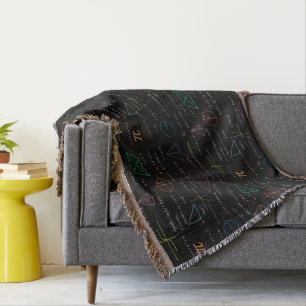 Kleurrijke wiskundige vergelijkingen Wiskunden Deken