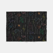 Kleurrijke wiskundige vergelijkingen Wiskunden Fleece Deken (Voorkant (Horizontaal))