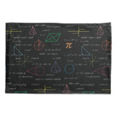 Kleurrijke wiskundige vergelijkingen Wiskunden Kussensloop (Achterkant-Links)