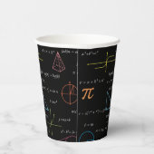 Kleurrijke wiskundige vergelijkingen Wiskunden Papieren Bekers (Rechts)