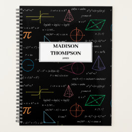 Kleurrijke wiskundige vergelijkingen Wiskunden Planner