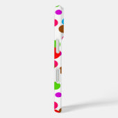 Kleurrijke witte achtergrond Polka Dots Case-Mate iPhone Case (Achterkant / Rechts)
