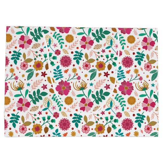 Kleurrijke witte cadeautas (Achterkant)