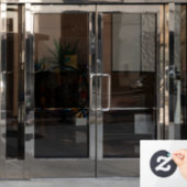 Kleurrijke witte duif Glas in lood Bird Raamsticker (Kantoordeur)