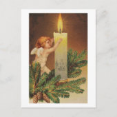 Kleurrijke witte kerstagel kaart (Voorkant)