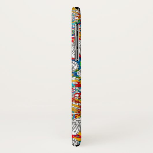  kleurrijke witte paisleypatronen Case-Mate iPhone case (Achterkant/links)