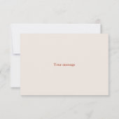 Kleurrijke Witte Perzik Bloemen Ballonnen Elegant Bedankkaart (Achterkant)