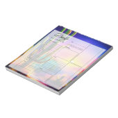 Kleurrijke woestijn zonsondergang dagelijkse plann notitieblok (Linkerzijde)