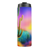 Kleurrijke woestijnzonsondergang thermosbeker (Voorkant)