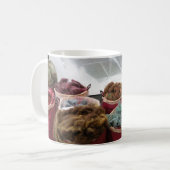 Kleurrijke wol mok (Voorkant links)