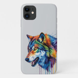 Kleurrijke wolf  Case-Mate iPhone case