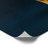 Kleurrijke wolf polygon abstracte kunst poster (Hoek)