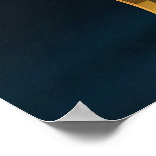 Kleurrijke wolf polygon abstracte kunst poster (Hoek)