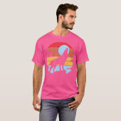 Kleurrijke Wolf Wolven Maan T-shirt (Voorkant volledig)