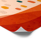 Kleurrijke wolk kinderkamerposter, leuke babyspeel poster (Hoek)