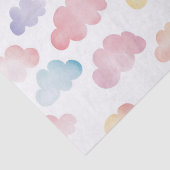 Kleurrijke wolken baby gift tissuepapier (Detail)