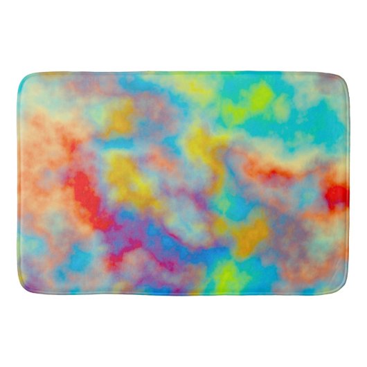 Kleurrijke wolken badmat (Voorkant)
