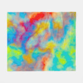 Kleurrijke wolken fleece deken (Voorkant (Horizontaal))