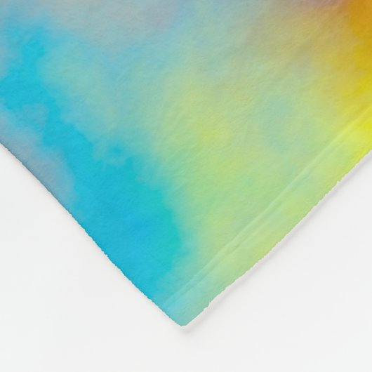 Kleurrijke wolken fleece deken (Hoek)