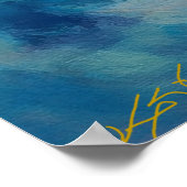 Kleurrijke Wolken in Beweging Poster (Hoek)