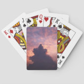 Kleurrijke wolken in de hemel tijdens zonsondergan pokerkaarten (Achterkant)
